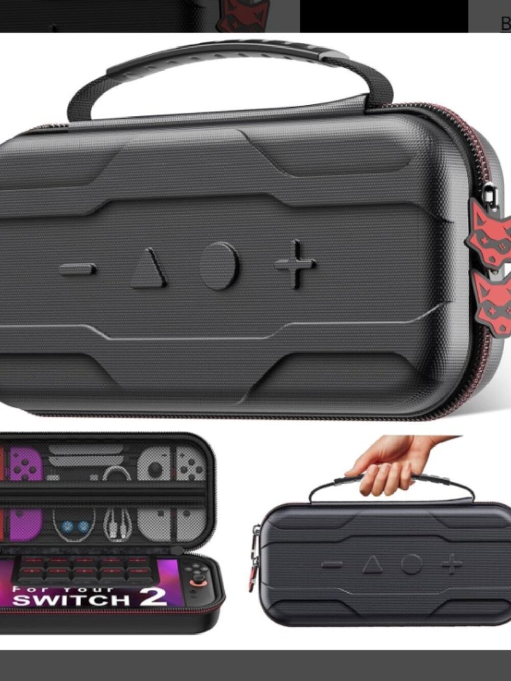 AXYBCOOL Switch 2 Case for Nintendo Switch 2  Carrying Case W/ Strap